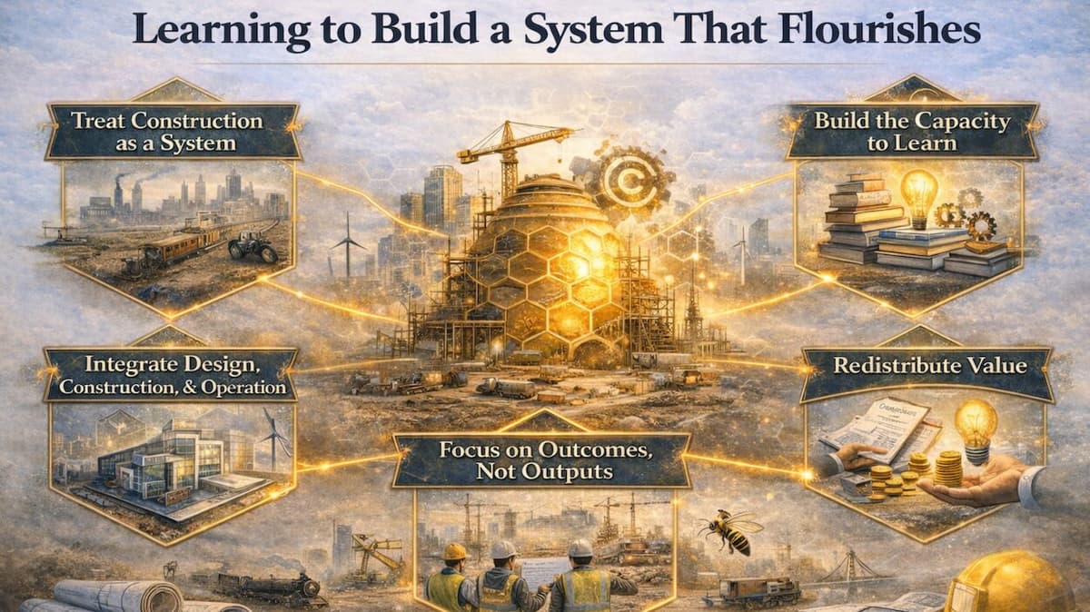 Five Lessons Construction Must Learn to Build a System that Flourishes