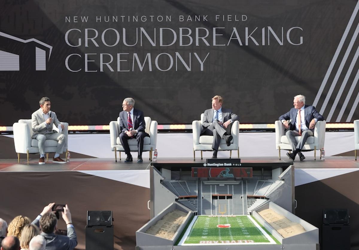 $2.4 Billion New Huntington Bank Field Breaks Ground in Brook Park, Ohio