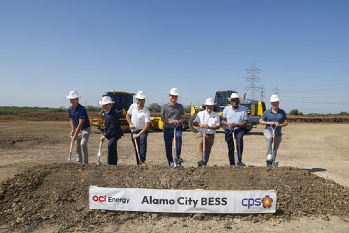 OCI Energy Secures Construction Financing From ING for 120 MW Alamo City Battery Storage Project