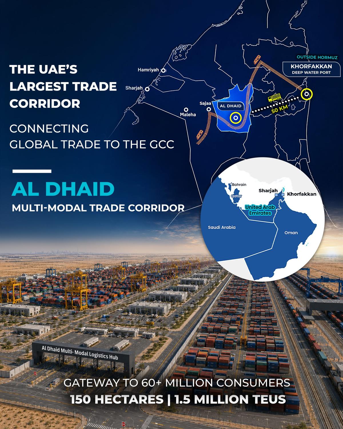 Gulftainer Unveils Al Dhaid Multi-Modal Trade Corridor