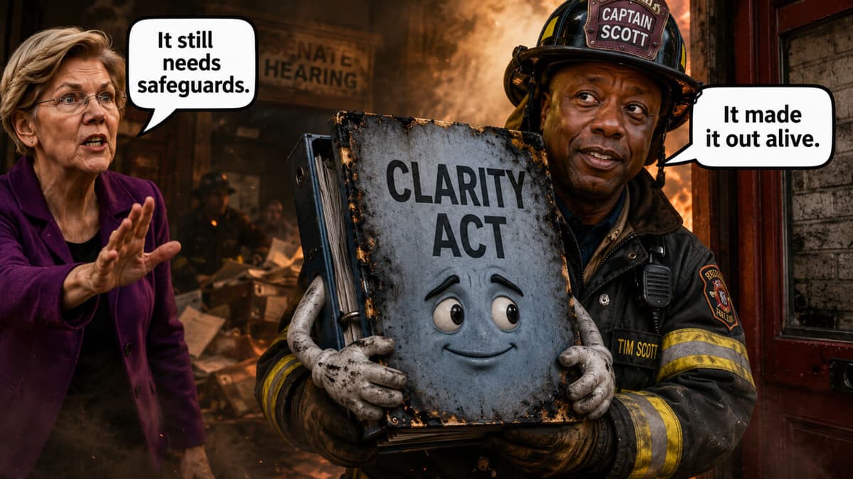 How CLARITY Act Survived a Chaotic Senate Markup After Warren, Banks and Democrats Tried to Slow It Down