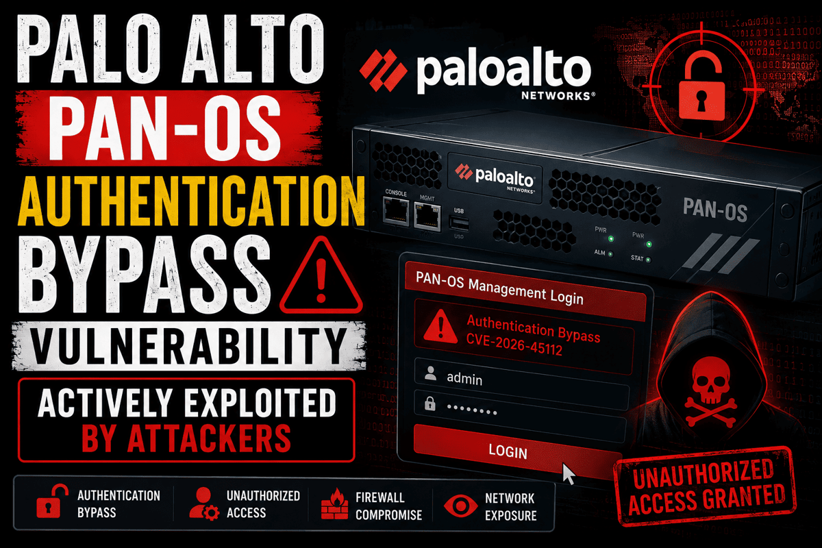 Palo Alto PAN-OS Authentication Bypass Vulnerability Actively Exploited by Attackers