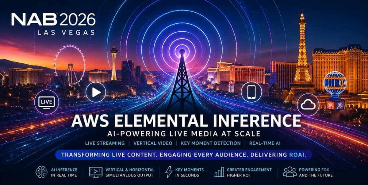 Bringing Real-Time AI Into Live Video Workflows: AWS Elemental Inference at NAB