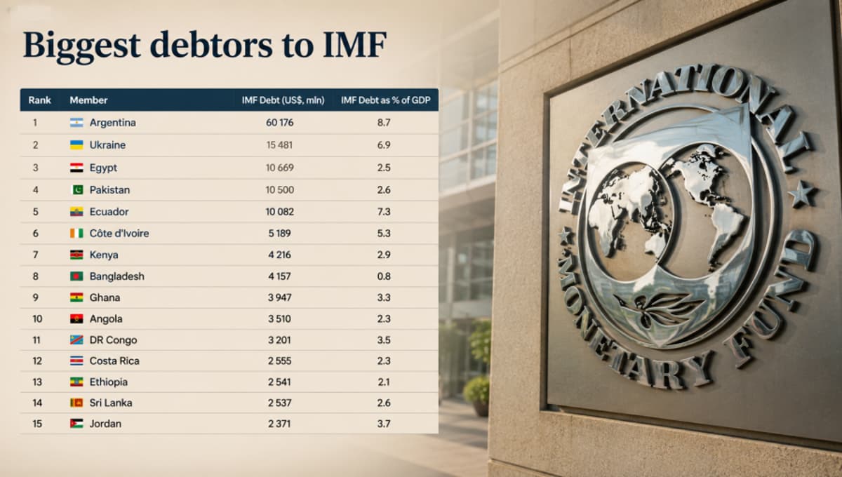 Argentina Is the IMF Biggest Debtor Followed by Ukraine