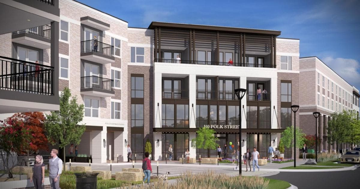 Construction Begins for 281 Apartments at 110 E. Polk St in Richardson