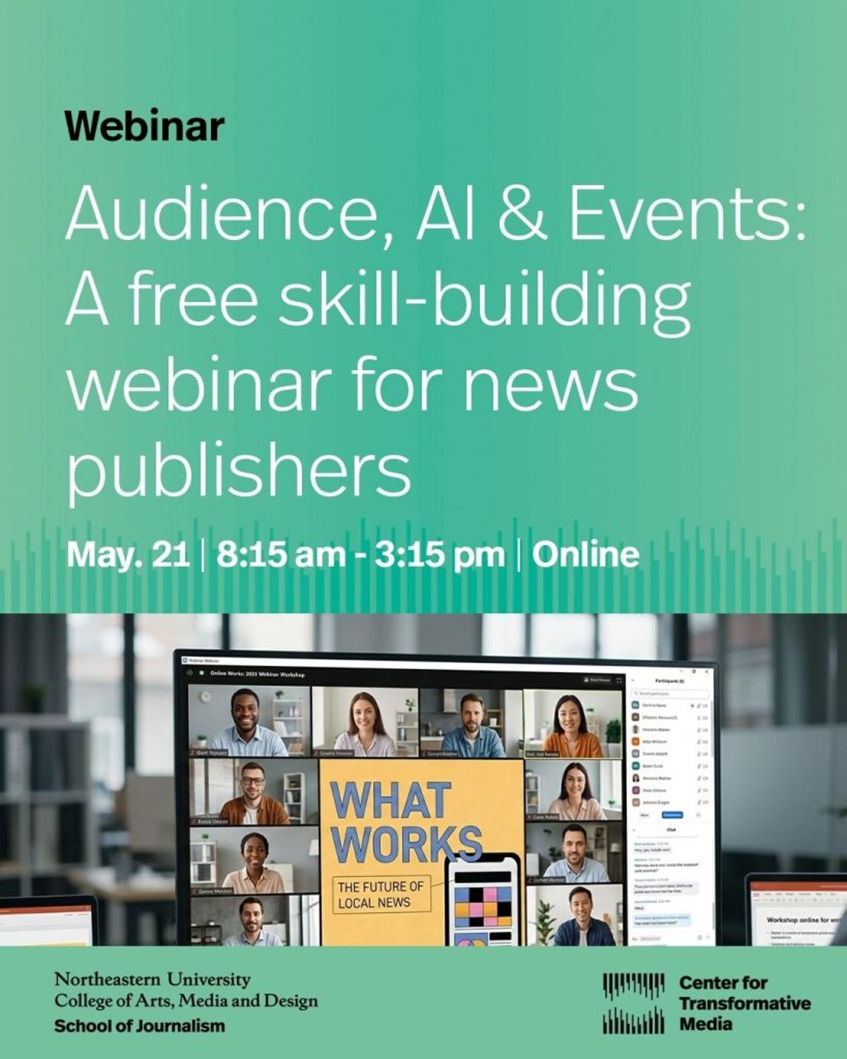 One Week From Today! Register Now for Our What Works Webinar on ‘Audience, AI and Events’