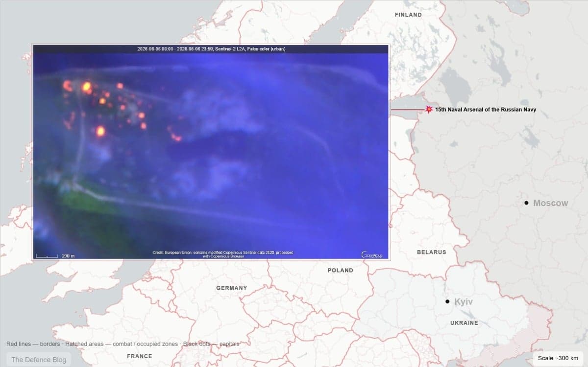 Satellite Images Confirm Ukraine Hit Russia’s Naval Arsenal