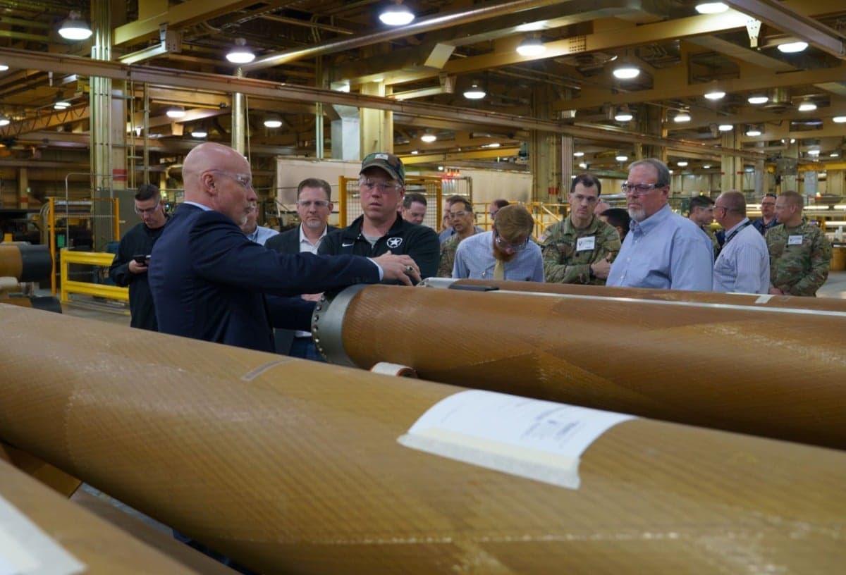 Northrop Grumman Shows U.S. Army Secretary Its Munitions Capacity Push