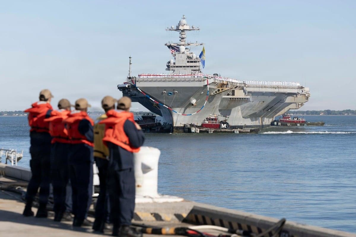US Navy Commits $17.6M to Fix USS Ford Carrier After Combat Deployment