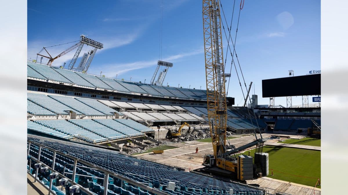 Construction Ramps Up On Jaguars $1.4B Stadium Renovation