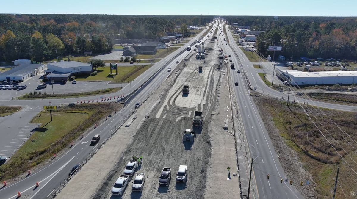North Carolina DOT Is Using New Cement Mixture for Highway Project
