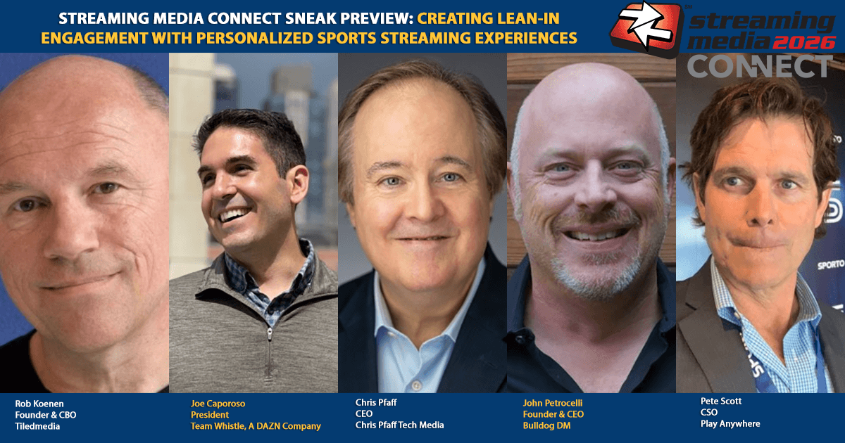 Sneak Preview: Creating Lean-In Engagement With Personalized, Next-Gen Sports Streaming Experiences