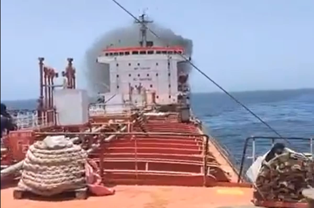 Fire on Sanctioned Tanker Off Oman, 24 Indian Seafarers Rescued