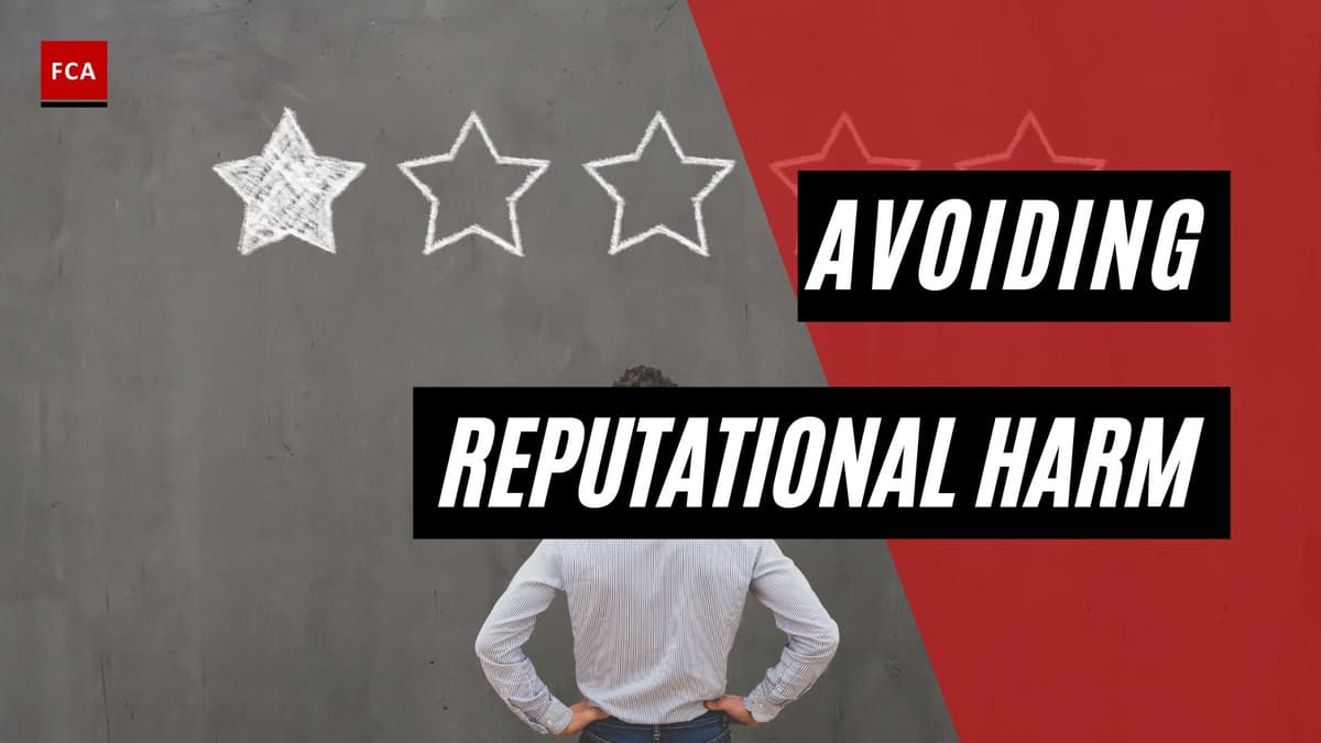 Avoiding Reputational Harm
