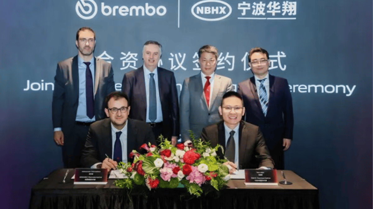Brembo, NBHX to Form Joint Venture to Accelerate Intelligent Braking Systems in China