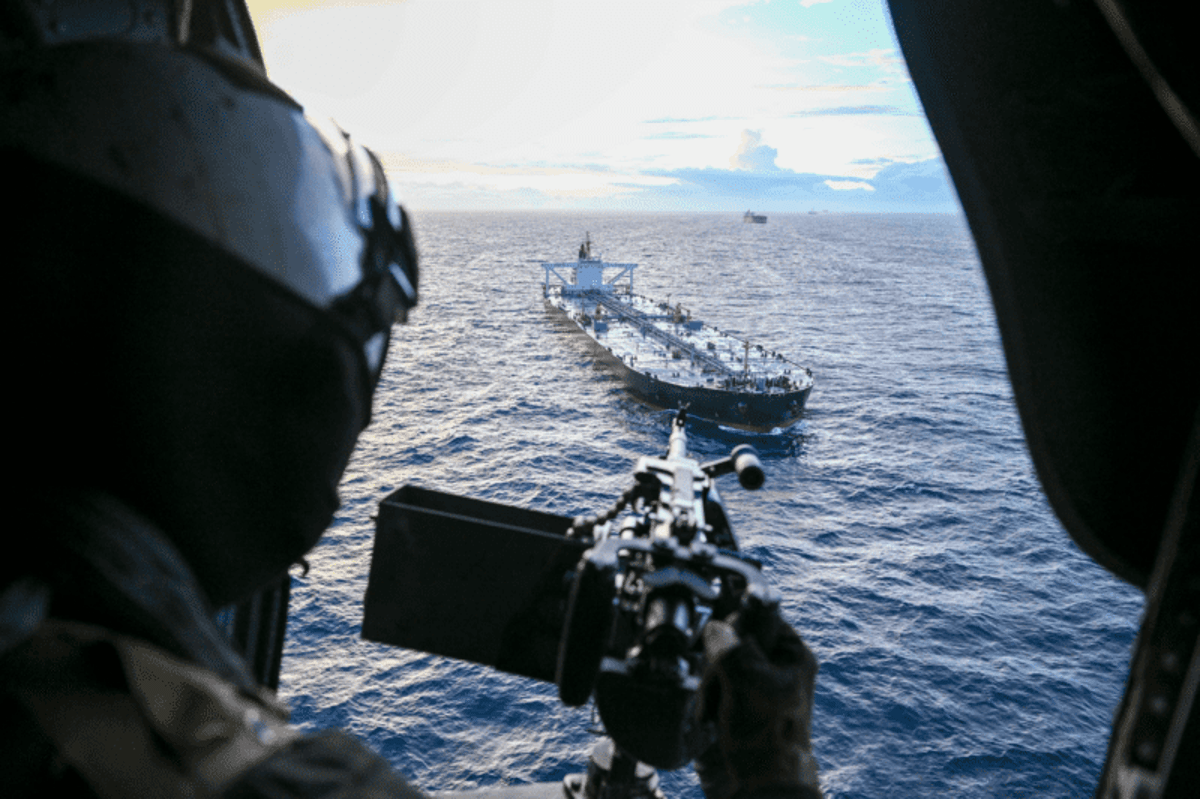 US Forces Board Sanctioned Tanker in Indian Ocean, Pentagon Says