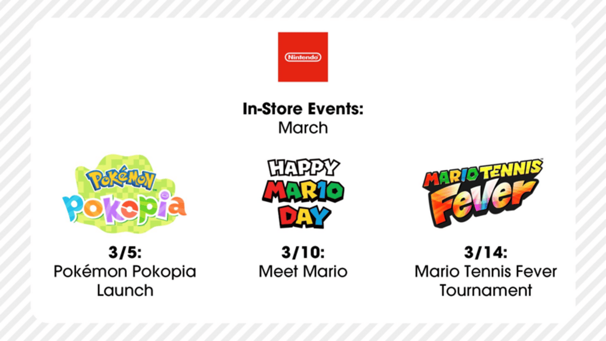 Nintendo NY and San Francisco Announce In-Store Events for March 2026
