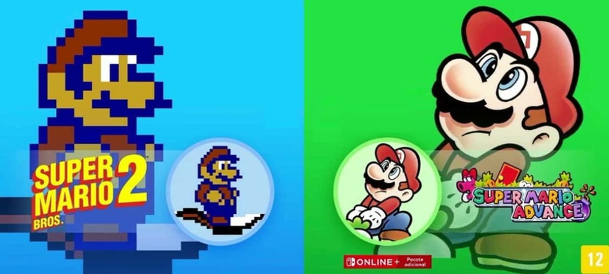 Super Mario Bros. 2, Super Mario Advance Icons Available for Switch Online Members