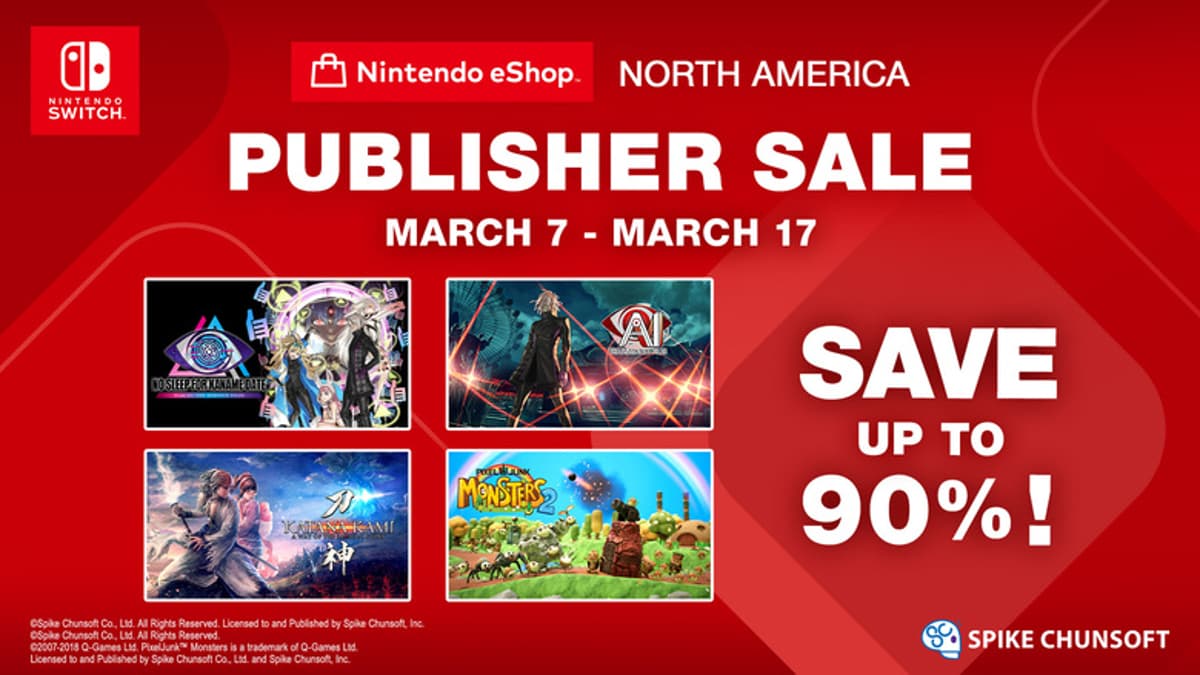 Spike Chunsoft North American eShop Sale Live Until 3/17/26