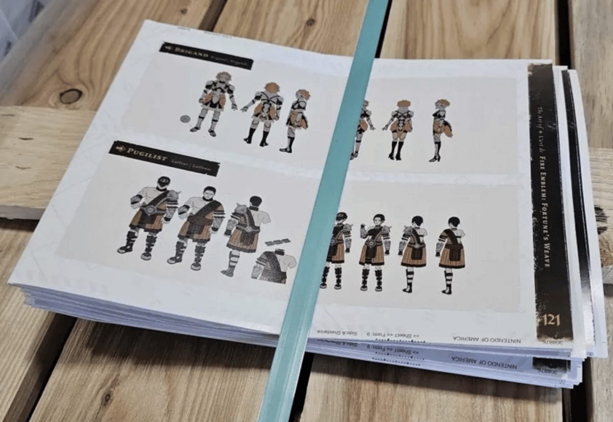 RUMOR: Fire Emblem Fortune's Weave Art Book Page Leaks