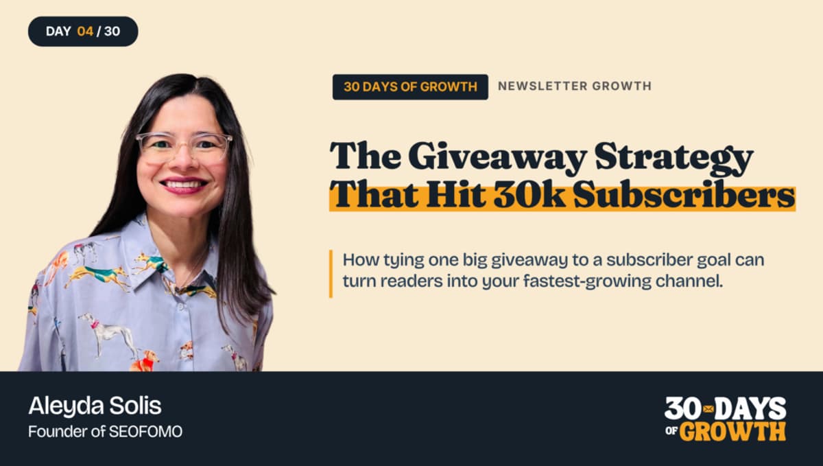 Day 4: The Milestone Giveaway That Got Her to 30k Subscribers