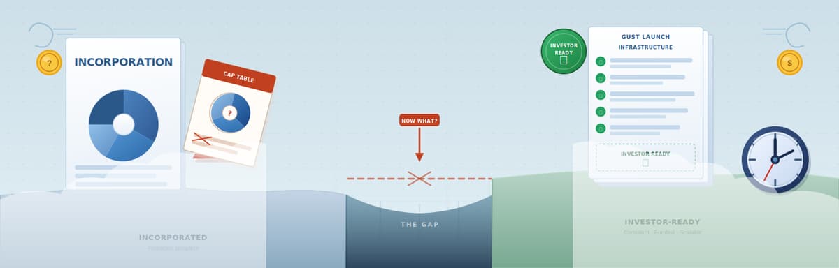 The Gap Between Incorporated and Investor-Ready