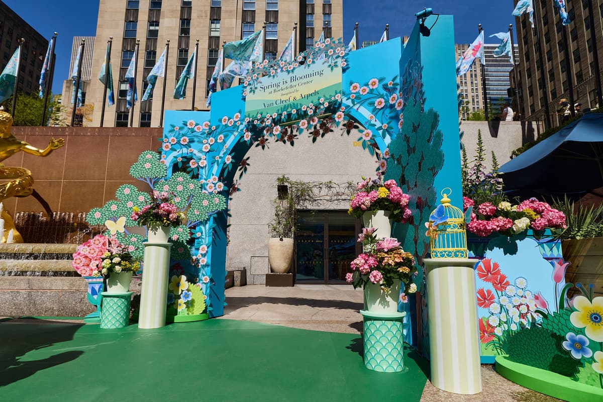 Van Cleef & Arpels Brings a Spring Garden to Rockefeller Center
