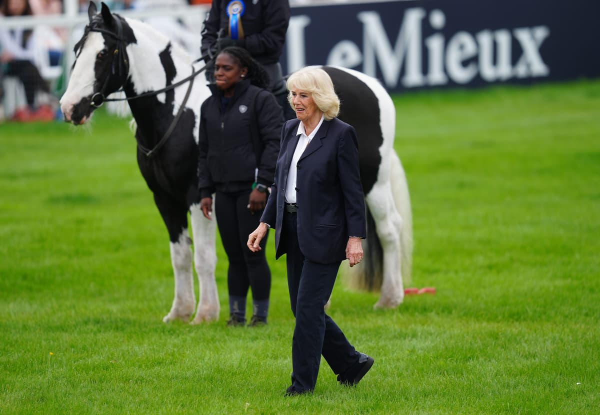 Queen Camilla Steps Out in a Dark Pantsuit for a Prestigious Equestrian Event