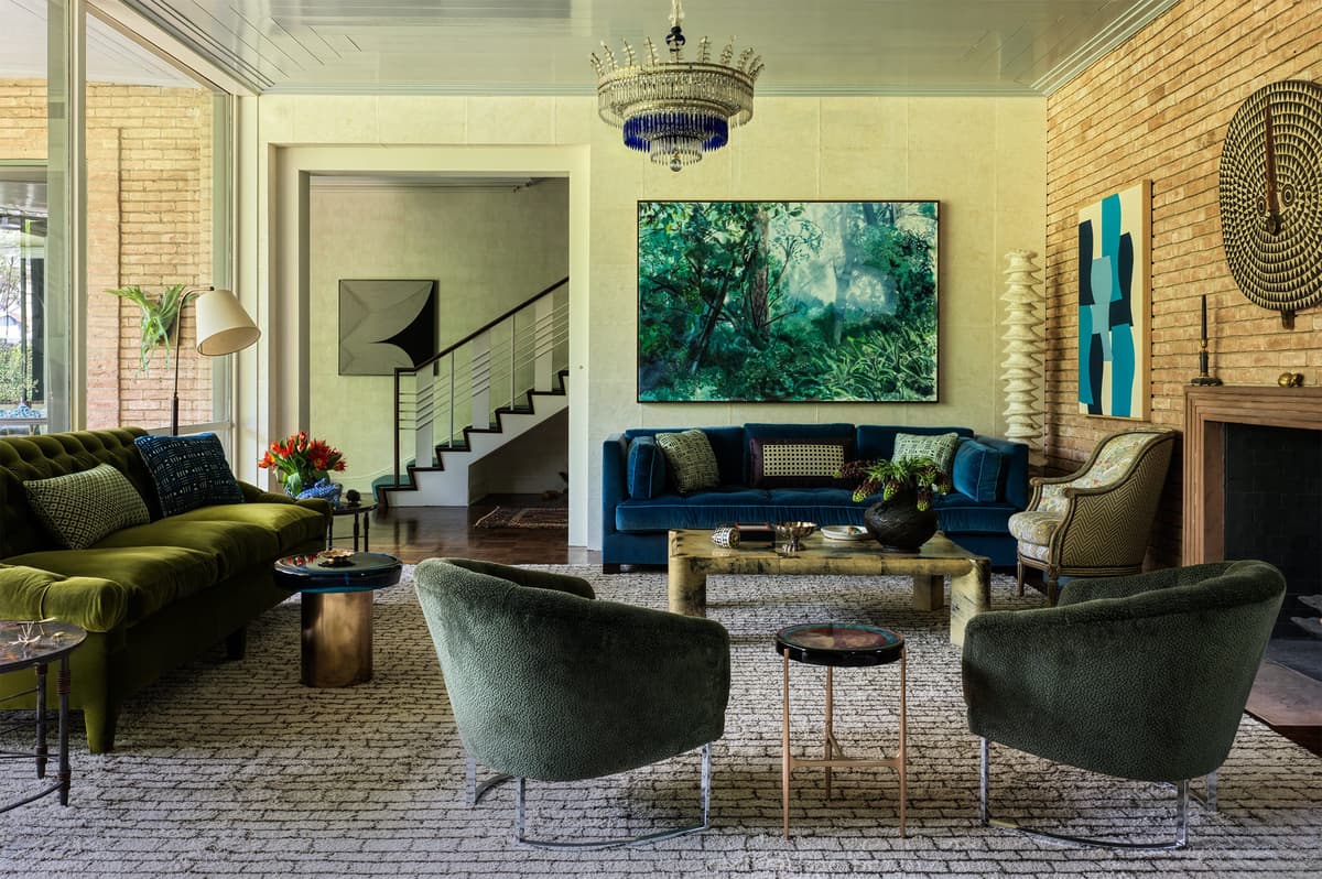 In Houston, a Midcentury Modern Home Gets an Unconventionally Eclectic Renovation