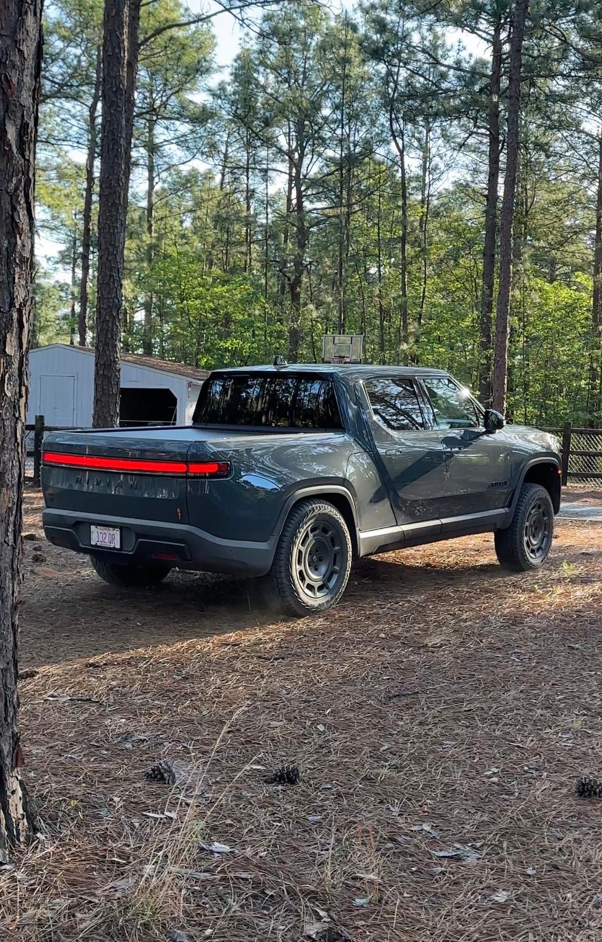 We Figured Out How to Trick a Rivian R1T Into Carolina Squatting