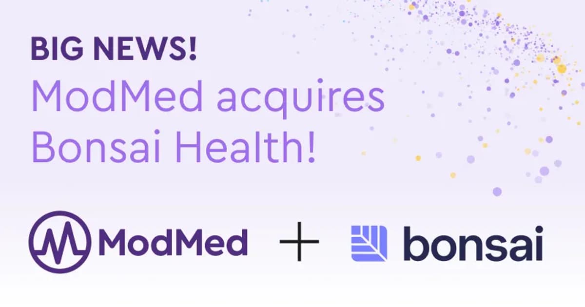 ModMed Acquires Bonsai Health to Accelerate Agentic AI in Specialty Medicine
