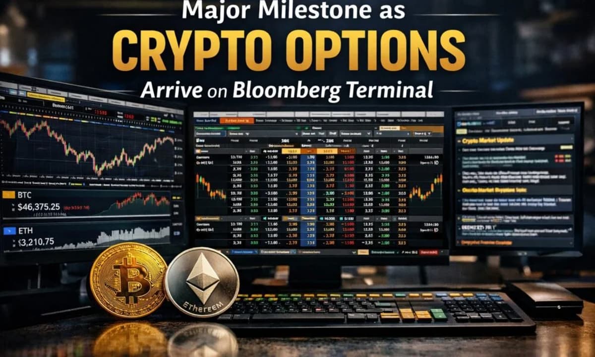 Major Milestone as Crypto Options Arrive on Bloomberg Terminal