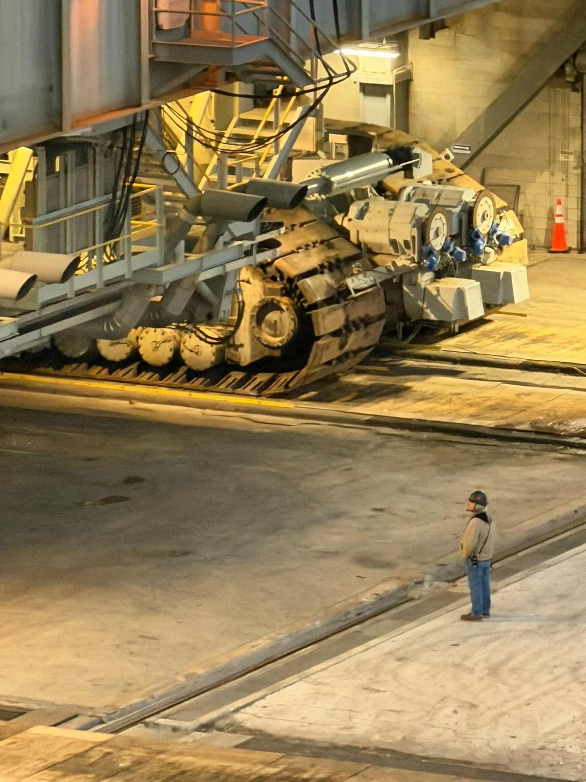 Massive Crawler Transports Artemis 2 Rocket to Launch Pad