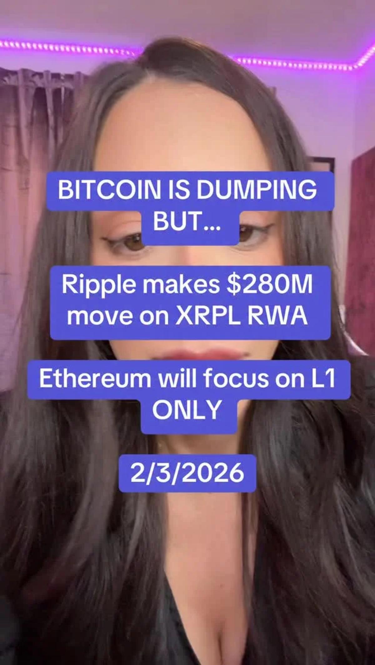 Ripple's $280M XRPL Move Amid Bitcoin Dip, Ethereum Refocuses