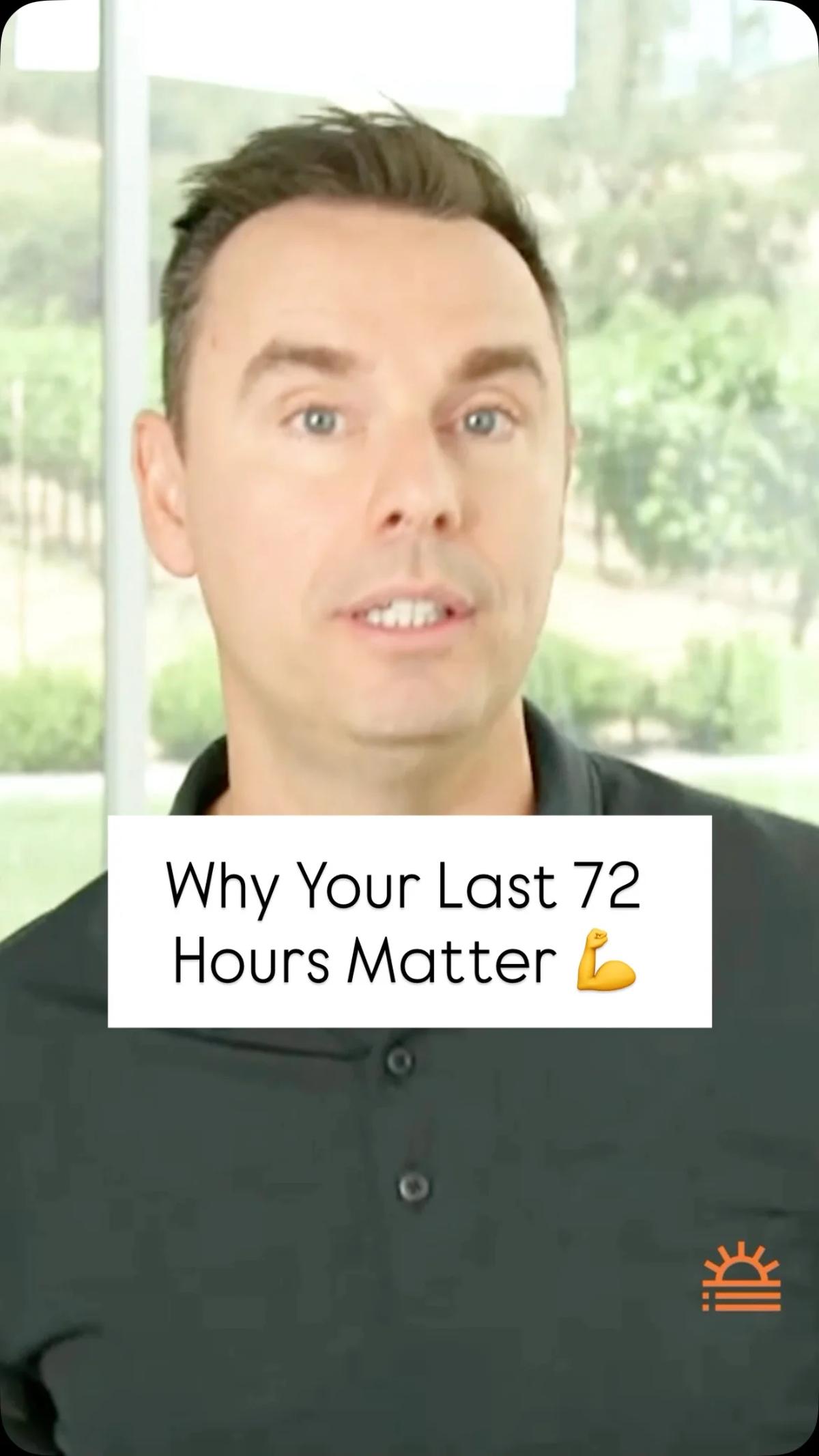 Your Last Three Days Dictate Tomorrow—Be Intentional