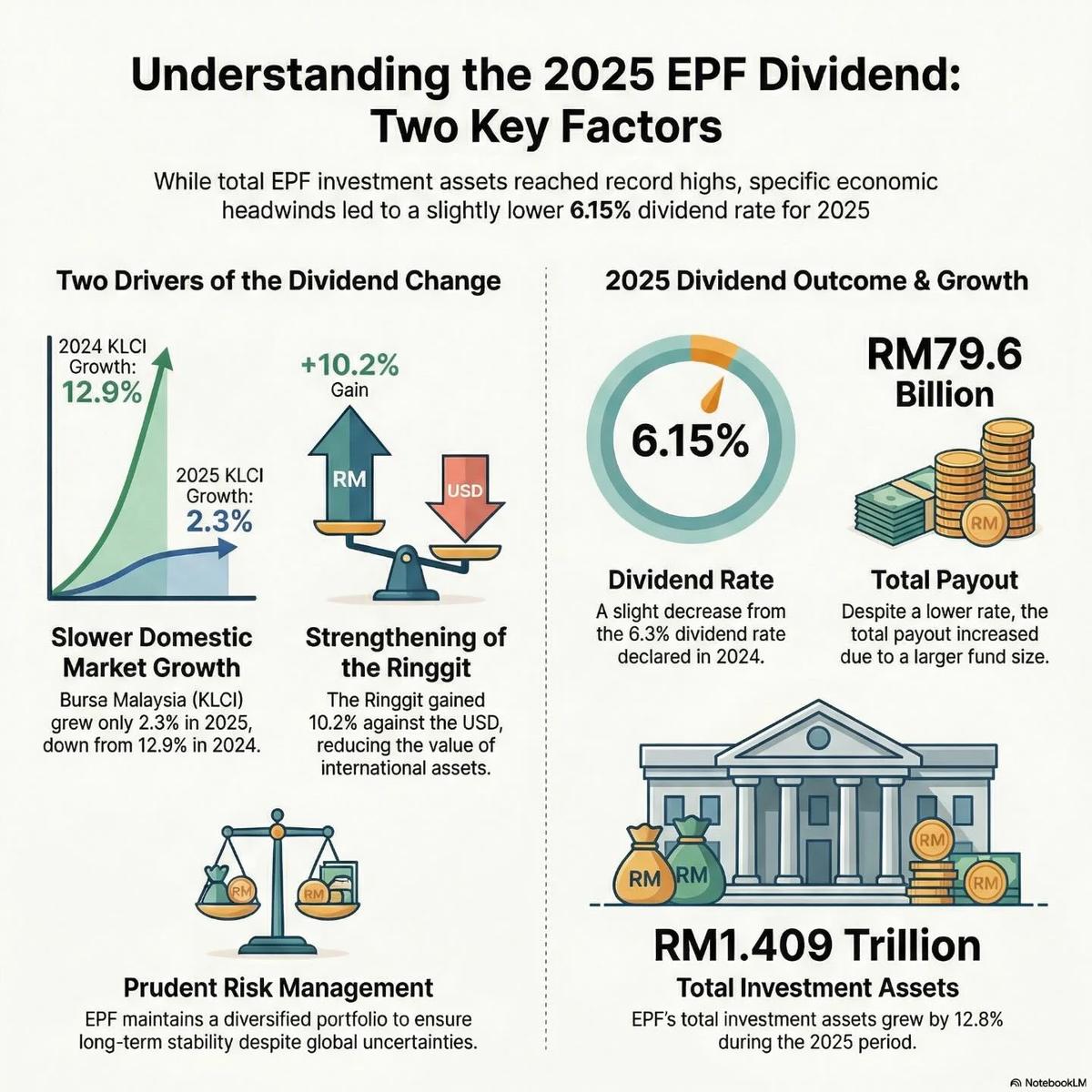Dividends Dip, Payouts Surge as KWSP Assets Swell