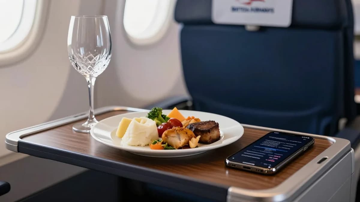 British Airways Rolling Out New Electronic Meal Ordering System In Club World But The Reason Is Baffling