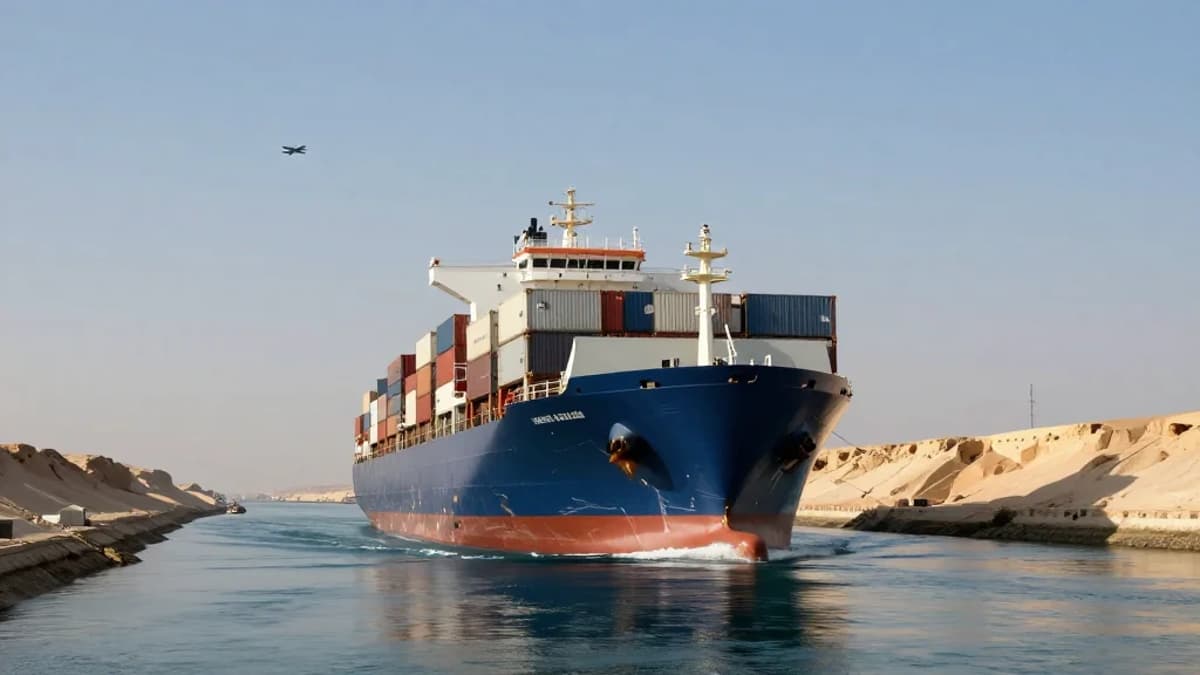 Suez Canal Transits Slip 7% Amid Middle East Tensions