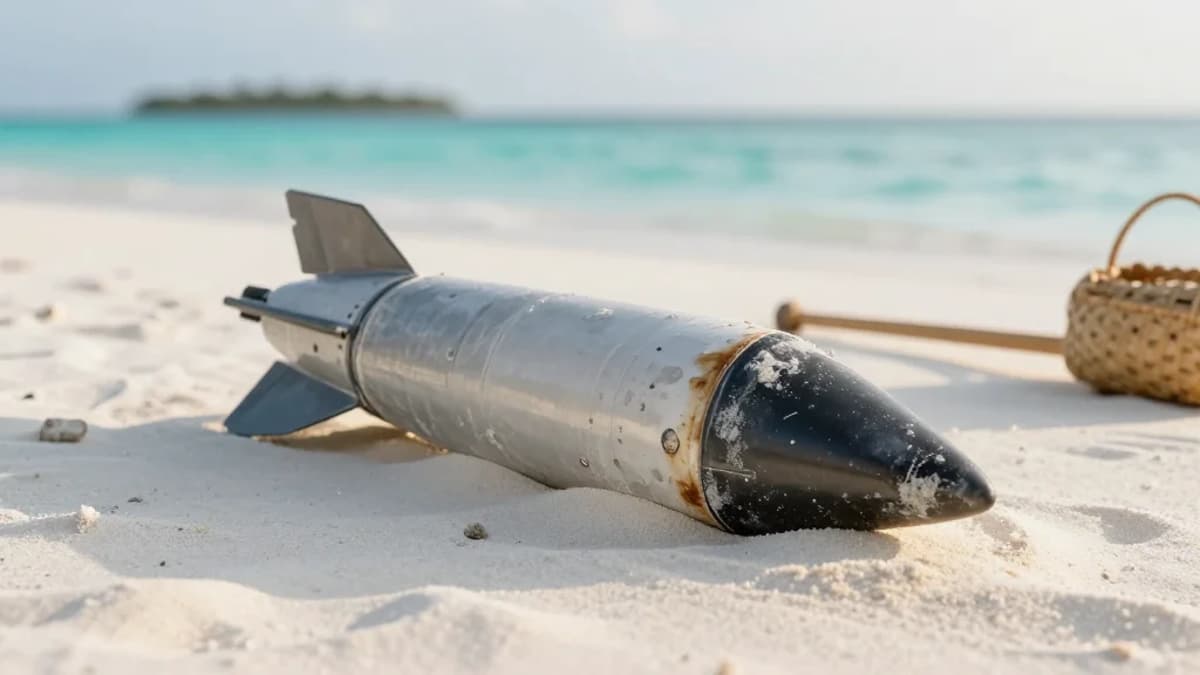 Fairing From India’s Bahubali Rocket Launched in December Found in Maldives