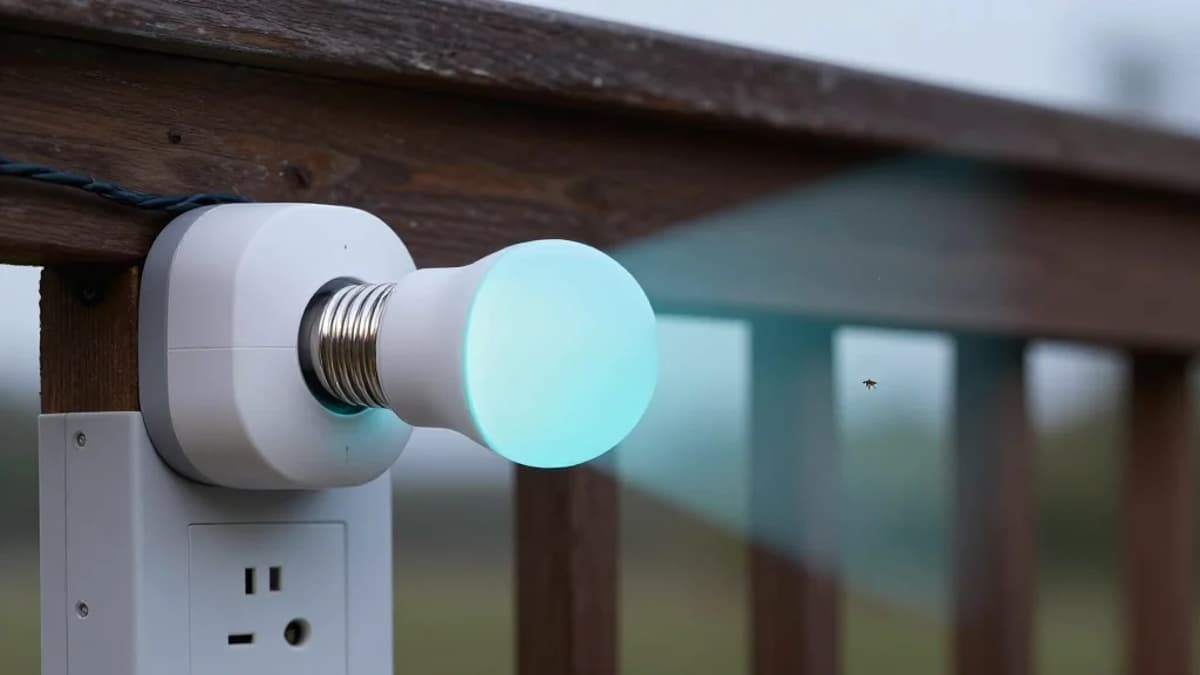 This Genius New Gadget Uses Your Patio Lights to Repel Mosquitoes