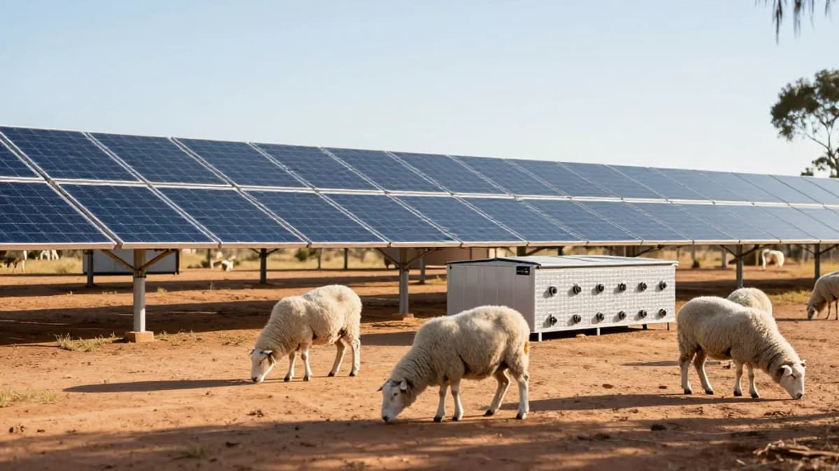 Solar, Storage and Sheep: First Sod Turned at Game-Changing Hybrid PV and Battery Project