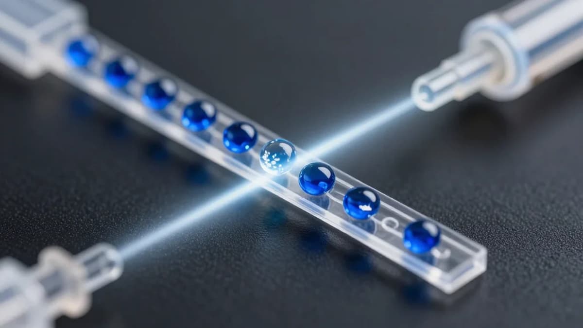 A Smarter Way to Watch Biology at Work: Microfluidic Droplet Injector Drastically Cuts Sample Consumption