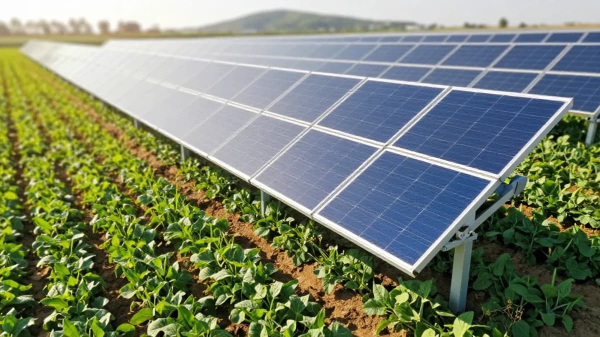 Solar Tracking Boosts Crop Yields in Agrivoltaics