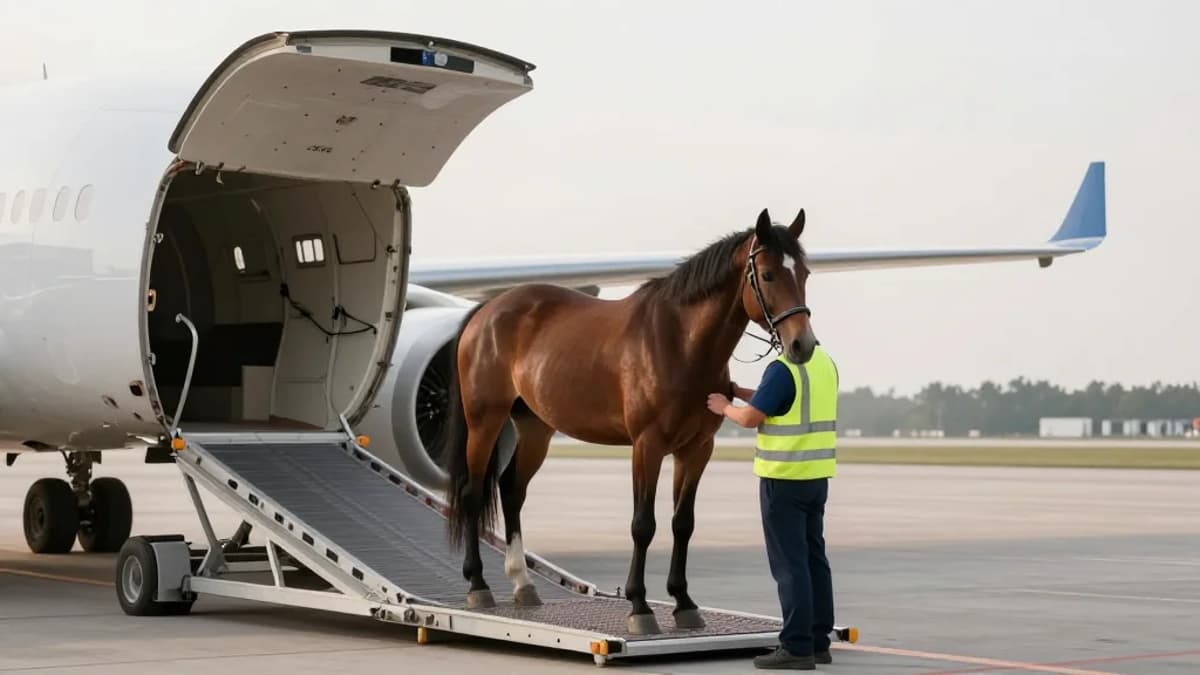 Liege Airport Hosts Dedicated Horse Logistics Hub