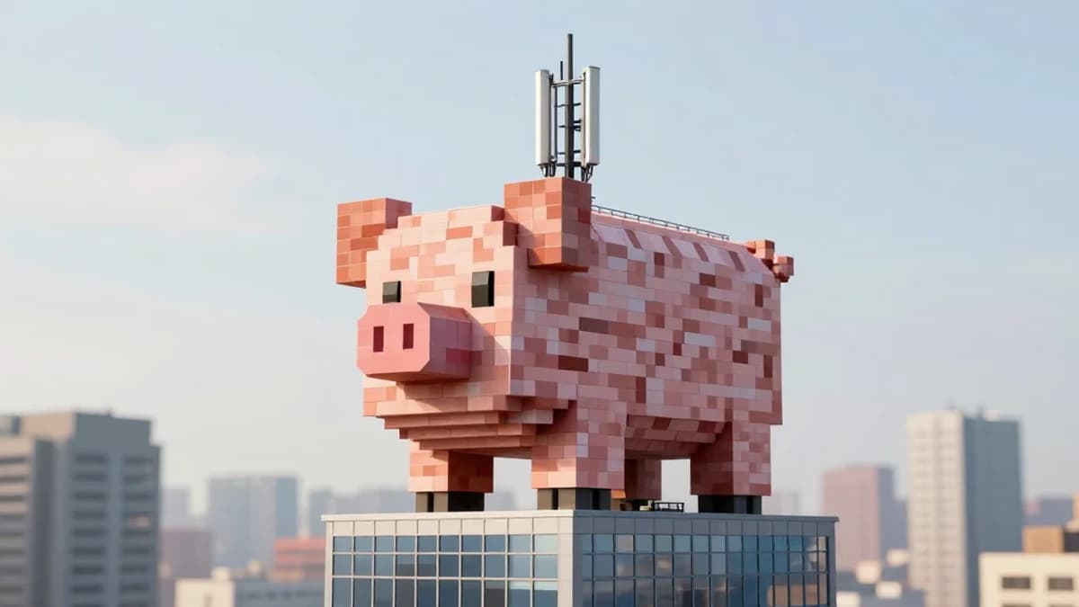 China Exports Minecraft‑style Pig Skyscraper Designs