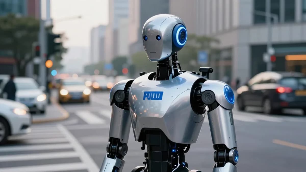 AiMOGA Deploys Robotic Traffic Police Unit at Intersection in China
