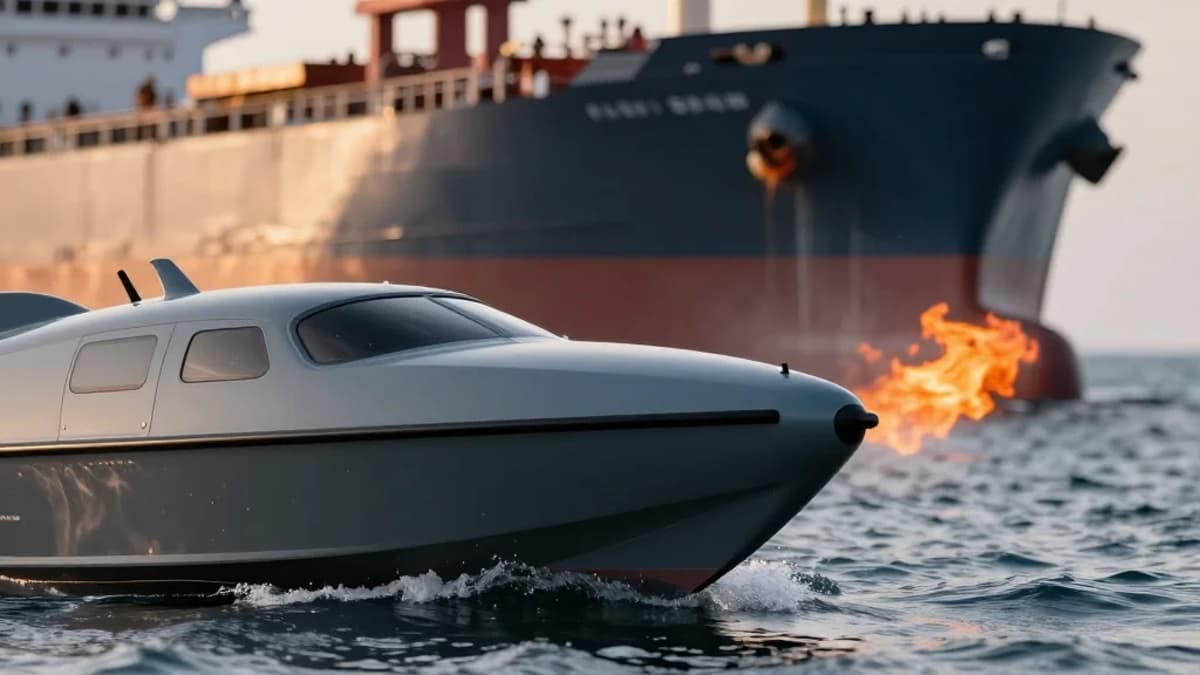 Iran Deploys First Successful Kamikaze Drone Boat Attack