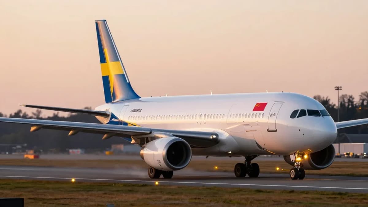 China Eastern Returning to Stockholm Arlanda Airport