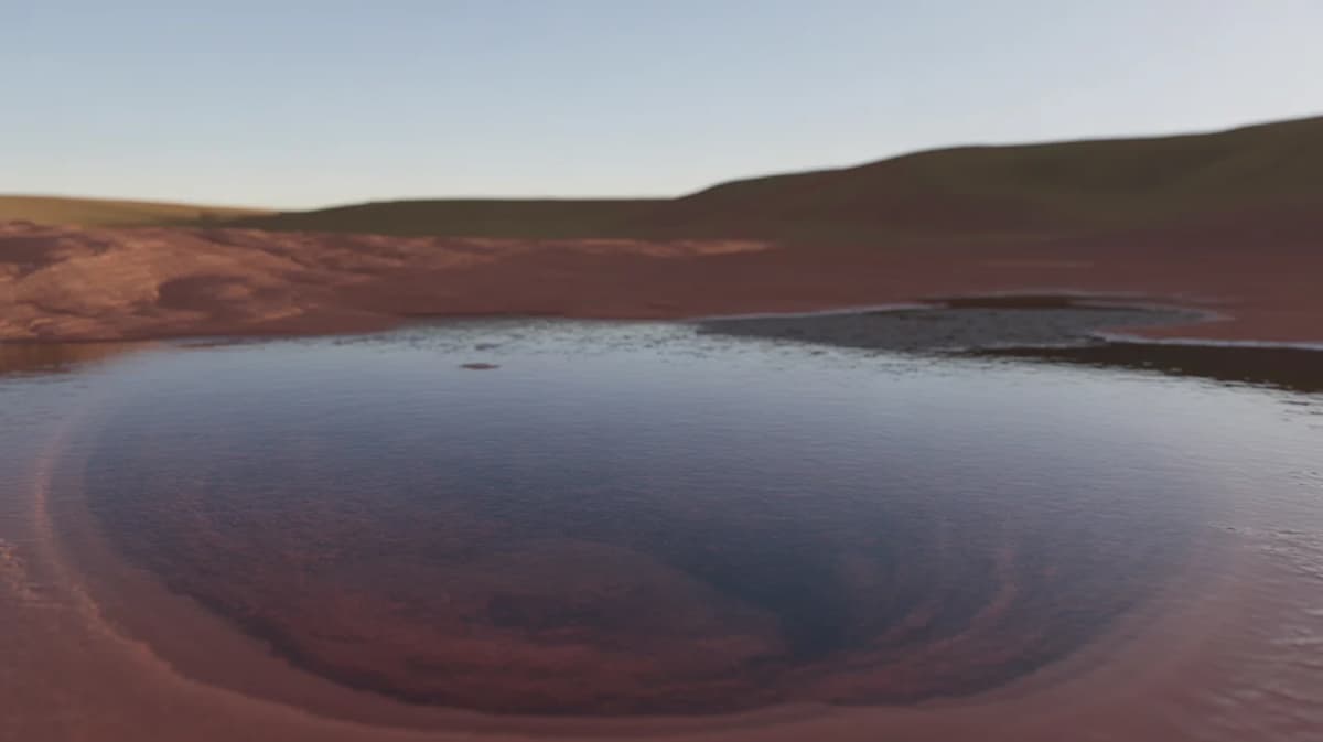 Computer Model: A Thin Ice Cap Can Preserve Liquid Water on Mars