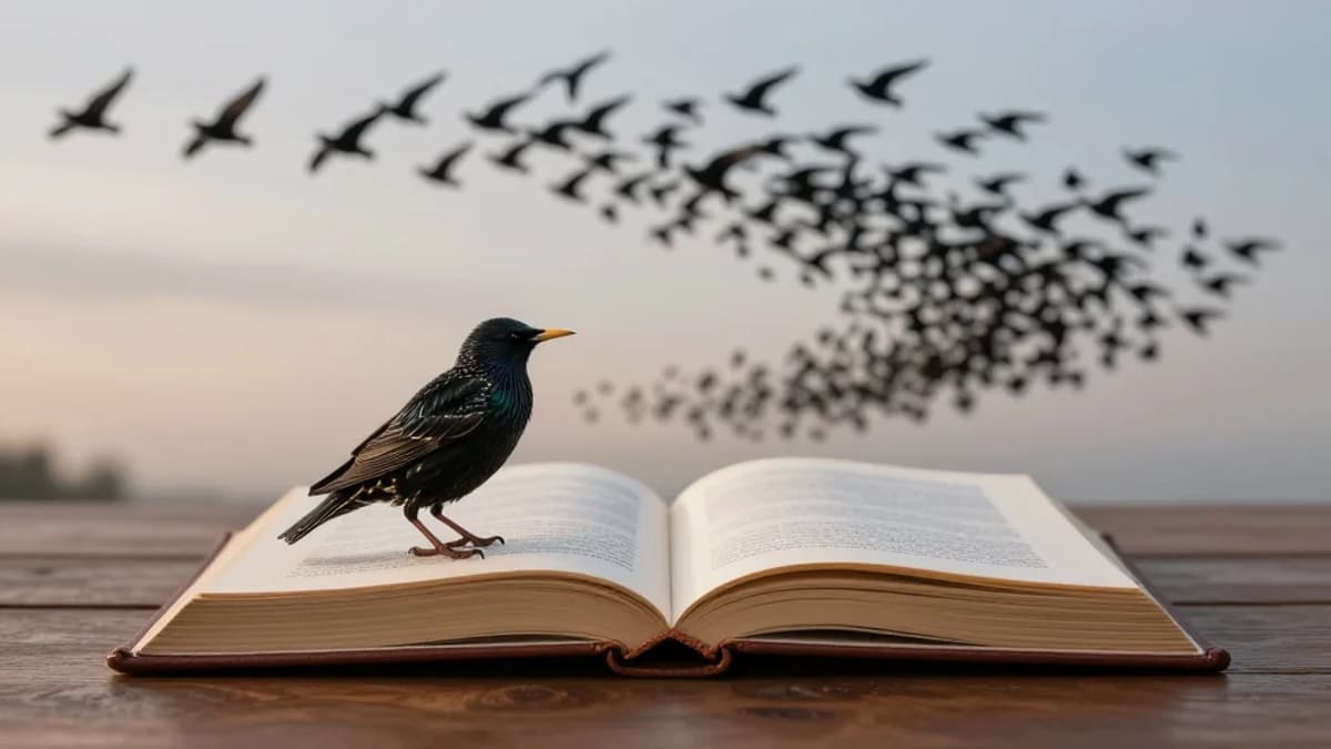 Starlings' Murmurations: Nature's Mesmerizing Watercolor Dance